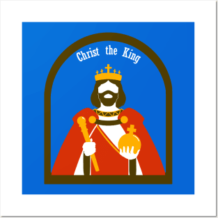 Christ the King Window Logo Posters and Art